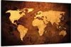 120 x 80 cm Bild auf Leinwand Weltkarte 5162-VKF deutsche Produktbild-Vorschau 1
