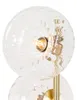 Art Deco Stehlampe Gold mit Glas 3 Flammig Ayesha Produktbild-Vorschau 5