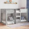 vidaXL Bodenbettrahmen Beton Grau 100 x 200 cm Produktbild-Vorschau 4