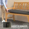 Poduszka na ławkę Outsunny 110 x 46 x 6,5 cm z wiązaniami, Podgląd zdjęcia produktu 6