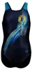 Arena GIRL"S SWIMSUIT V BACK PLACEME NAVY-TURQUOISE 164 Produktbild-Vorschau 4