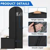 Collage of images showing the details of a garment bag. Produktbild-Vorschau