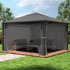 Gartenpavillon 4x4 m Stahldach Hardtop, 4 Seitenteile in Produktbild-Vorschau 2