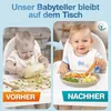 Baby Teller mit Saugnapf Rutschfester Edelstahl Produktbild-Vorschau 6