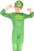 PJ Masks Kostüm Gekko für Kinder it angespannten Bizeps von Vorne Anteprima dell’immagine prodotto