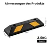 Wiltec 2x butée de roue 55 x 15 x 10 cm – en Caoutchouc – Voir les images du produit 4