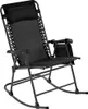 A black rocking chair is shown against a white background. Produktbild-Vorschau