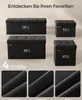 SONGMICS 76cm Sitzbank mit Stauraum, klappbare Sitztruhe, Produktbild-Vorschau 5