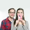 Mr. & Mrs. Panda bildkarte Einhorn Hexe - Rot Pastell - Produktbild-Vorschau 4