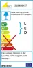 An energy efficiency label for a light fixture. Produktbild-Vorschau