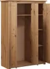 vidaXL Kleiderschrank 3-Türig 118×50×171,5 cm Kiefer Panama Produktbild-Vorschau 17