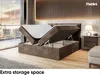 MEBLINI Boxspringbett mit Bettkasten - Gepolstert Produktbild-Vorschau 5