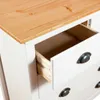 vidaXL Sideboard Hill Range Blanc 79×40×80 cm Pin massif Voir les images du produit 13