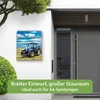 banjado Design Briefkasten Stahl silber mit Zeitungsfach Produktbild-Vorschau 5