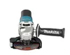 A studio shot of a Makita angle grinder against a white background. Voir les images du produit