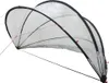 A transparent pool dome is shown against a white background. Voir les images du produit