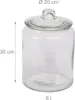 Sklenená nádoba na potraviny Relaxdays s viečkom, 6 l, Náhľad obrázku produktu 4