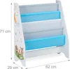 Relaxdays Kinder Bücherregal, 4 Hängefacher, Lagerfeuer Produktbild-Vorschau 4