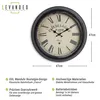 XXL Wanduhr 47cm Bahnhofsstil Nostalgie Paris Frankreich Produktbild-Vorschau 2