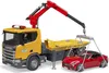 Bruder Scania Super 560R Abschlepp LKW mit Bruder Roadster Produktbild-Vorschau 13