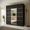 BEAUTYSOFA | Schiebetürenschrank MONIKA 200 cm mit Spiegel Produktbild-Vorschau 1