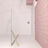 Duschspa Walk-In Dusche 100x200cm Gold gebürstet Duschwand Produktbild-Vorschau 3