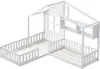 MODFU Kinderbett Holzbett 90x200 cm (140x70 cm) mit Fenster Produktbild-Vorschau 9