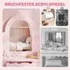 AIYAPLAY Kinder Schminktisch Set 2 in 1 Frisiertisch Produktbild-Vorschau 5