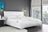 Bett Doppelbett Möbel Bettrahmen Stoff 160x200 Textil Produktbild-Vorschau 3