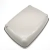 The underside of a gray litter box with four rounded feet. Produktbild-Vorschau
