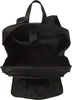 The inside of an open black backpack is shown. Produktbild-Vorschau