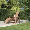 vidaXL Zahradní stůl Adirondack hnědý 38x38x46 cm HDPE Náhled obrázku produktu 3