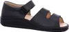 Sandali comfort da uomo in nero Anteprima dell’immagine prodotto 12