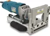 A woodworking tool, specifically a dowel drilling machine, shown from a diagonal angle. Produktbild-Vorschau