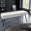 riess-ambiente Design Sitzbank BOUTIQUE 100cm weiß Bouclé Produktbild-Vorschau 1