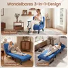 COSTWAY Schlafsessel mit Bettfunktion, Schlafsofa mit 5 Produktbild-Vorschau 5