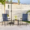 Yaheetech 2er Set Gartenstühle Hochlehner Klappstühle Produktbild-Vorschau 10