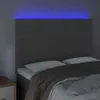 LED Kopfteil Dunkelgrau 144x5x118/128 cm Samt Produktbild-Vorschau 3