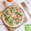 Set de 4 plaques à pizza 29 cm Rond en acier inoxydable Voir les images du produit 6
