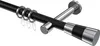 Interdeco Gardinenstange / Vorhangstange Schwarz / Chrom, Produktbild-Vorschau 1