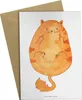 Mr. & Mrs. Panda Klappkarte Katze Mittelfinger - Weiß - Produktbild-Vorschau 1