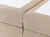 BELIANI Łóżko kontynentalne beżowe tapicerowane 160 x 200 Podgląd zdjęcia produktu 5