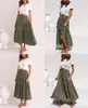 ASKSA Femme Elégante Maxi Jupe Elastique taille haute Voir les images du produit 4