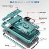 An exploded view diagram of a phone case, showing its different layers and components. Produktbild-Vorschau