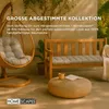 HOMESCAPES 2er Bankauflage grau 100% Baumwolle Produktbild-Vorschau 9