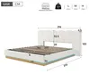 STILVORA gestoffeerd bed 180x200 cm met LED-verlichting en Productafbeelding-voorbeeld 4