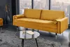 Elegantes Design 3er Sofa COZY VELVET 220cm senfgelb Samt Produktbild-Vorschau 5