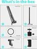 Overhead Stativ Handy mit Ringlicht, Flexibler Tisch Kamera Produktbild-Vorschau 5