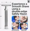 Nassrasierer Zweischneidiger Rasierhobel für Unisex, aus Produktbild-Vorschau 4