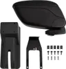 Auto-Armlehne Schwarz 12x29x(32-46) cm ABS Produktbild-Vorschau 1